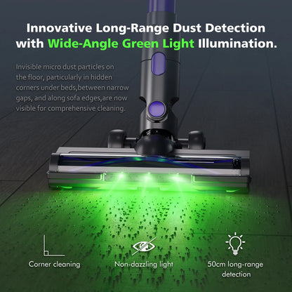 GOOVI V07 Cordless Handheld Vacuum Cleaner - 100KPA Suction Power, 180W, 0.9L Dust Cup, for Pet and Home Cleaning