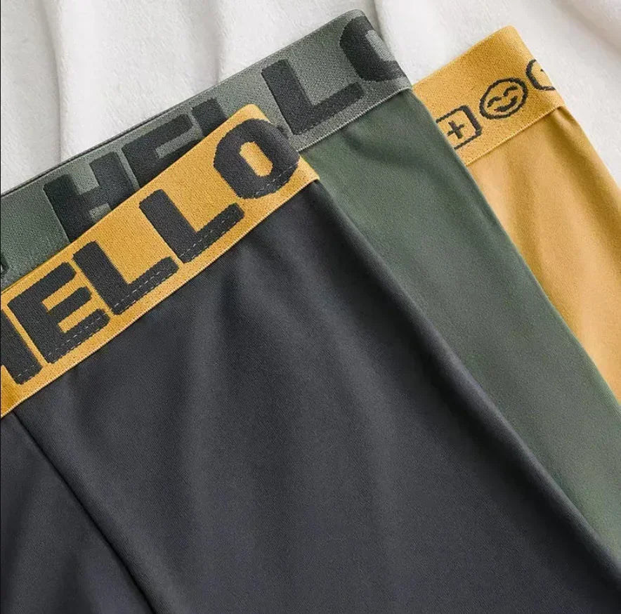 1/5PCS Men's Breathable Underwear – Comfy, Quick-Drying Stretchy Boxer Trunks, Sexy & Trendy Boxer Panties