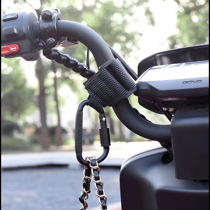 Aluminum Alloy Front Handlebar Hook – Motorcycle, Electric Scooter, Bicycle & Baby Stroller Hanger