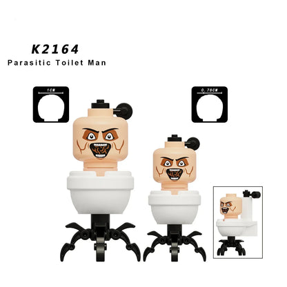 KDL Skibidi Toilet Man Anime Block Figures – TVMan, Titan, Cameraman & Speakerman Model Toy Gift for Kids