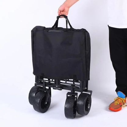 Universal Folding Trolley Storage Bag - Portable Sun & Dust Protection Cover for Camping Trailers