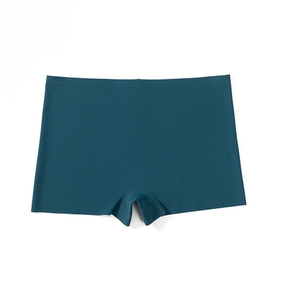 BZEL 4PCS Women's Seamless Panties – Breathable Silk Satin Boyshorts, Comfortable Sports Lingerie Underwear
