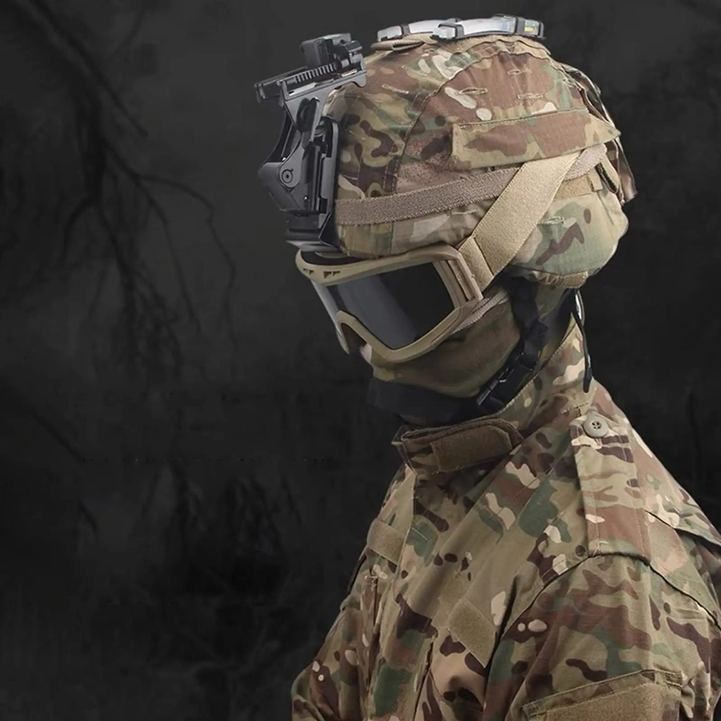 BOOIU Tactical Helmet Night Vision Mount – NVG PVS-14/PVS-7 Fast MICH Helmet Bracket Accessories