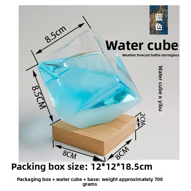 Weather Forecast Glass Bottle - Creative Storm Bottle Ornament & Birthday Gift