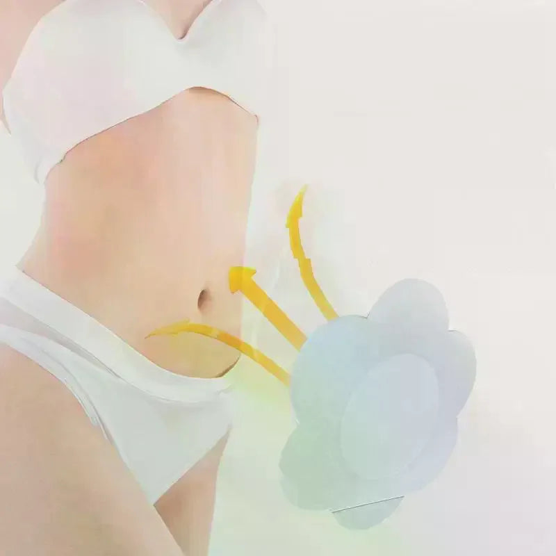 50PCS Castor Oil Navel Stickers - Disposable Self-Adhesive Belly Button Patches