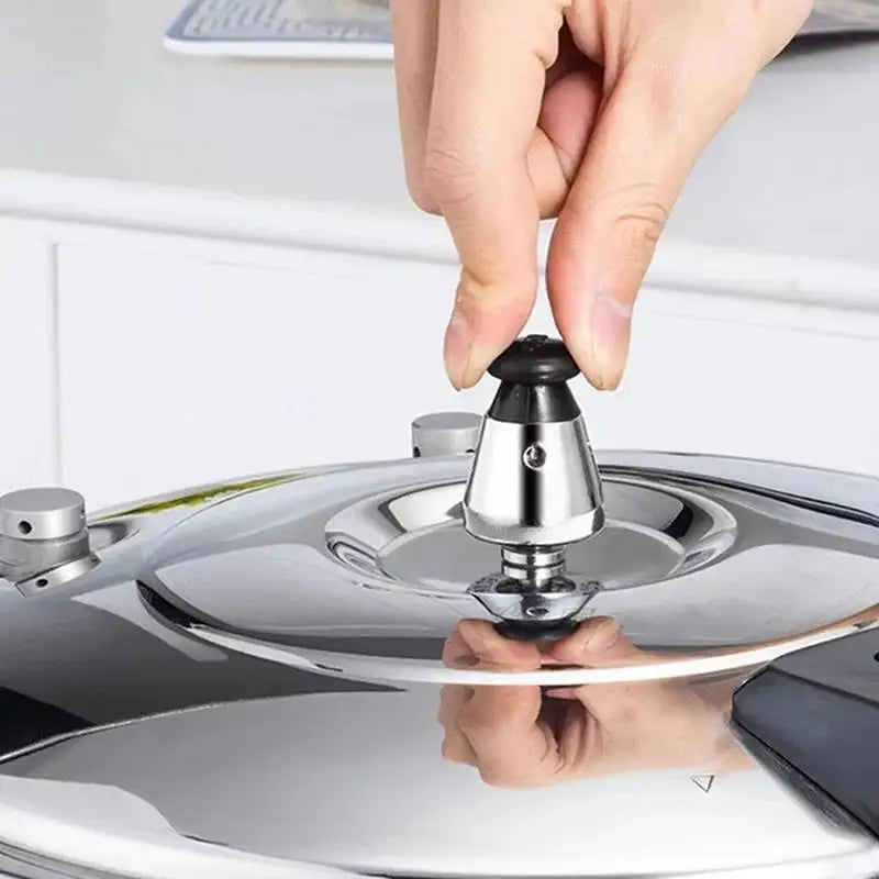 High-Pressure Stainless Steel Pressure Cooker - Soup & Meat Cooking Pot with Pressure Valve