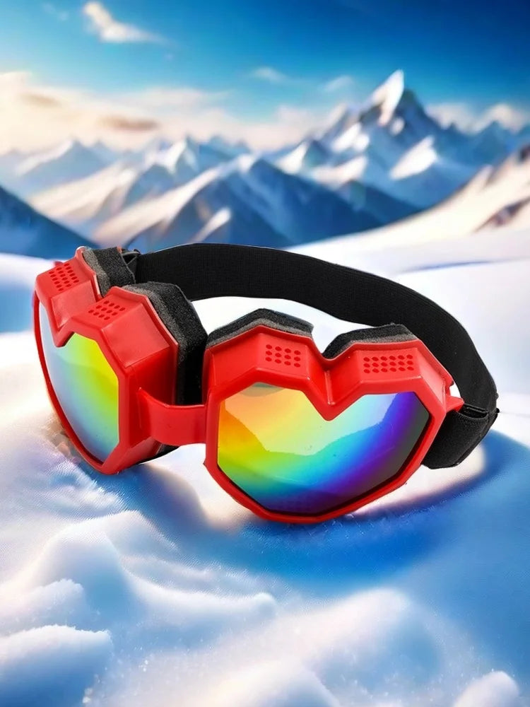 Pair of Love-Shaped Sunglasses – Windproof & UV Protection Ski Goggles