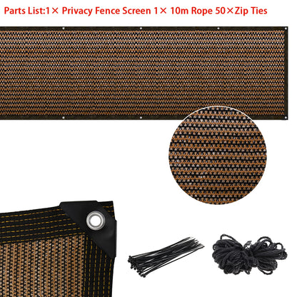 Balcony Privacy Fence Netting – 1×3m / 1×6m Sun Shade Mesh Screen Cover for Garden, Courtyard & Outdoor Fence Protection (1–2 PCS)