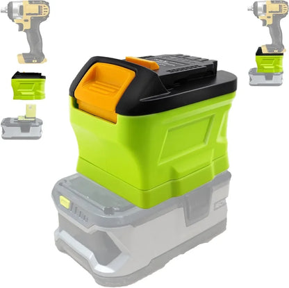 Battery Adapter Converter - Ryobi 18V Li-Ion Battery to Dewalt 20V Power Tool Compatibility Adapter