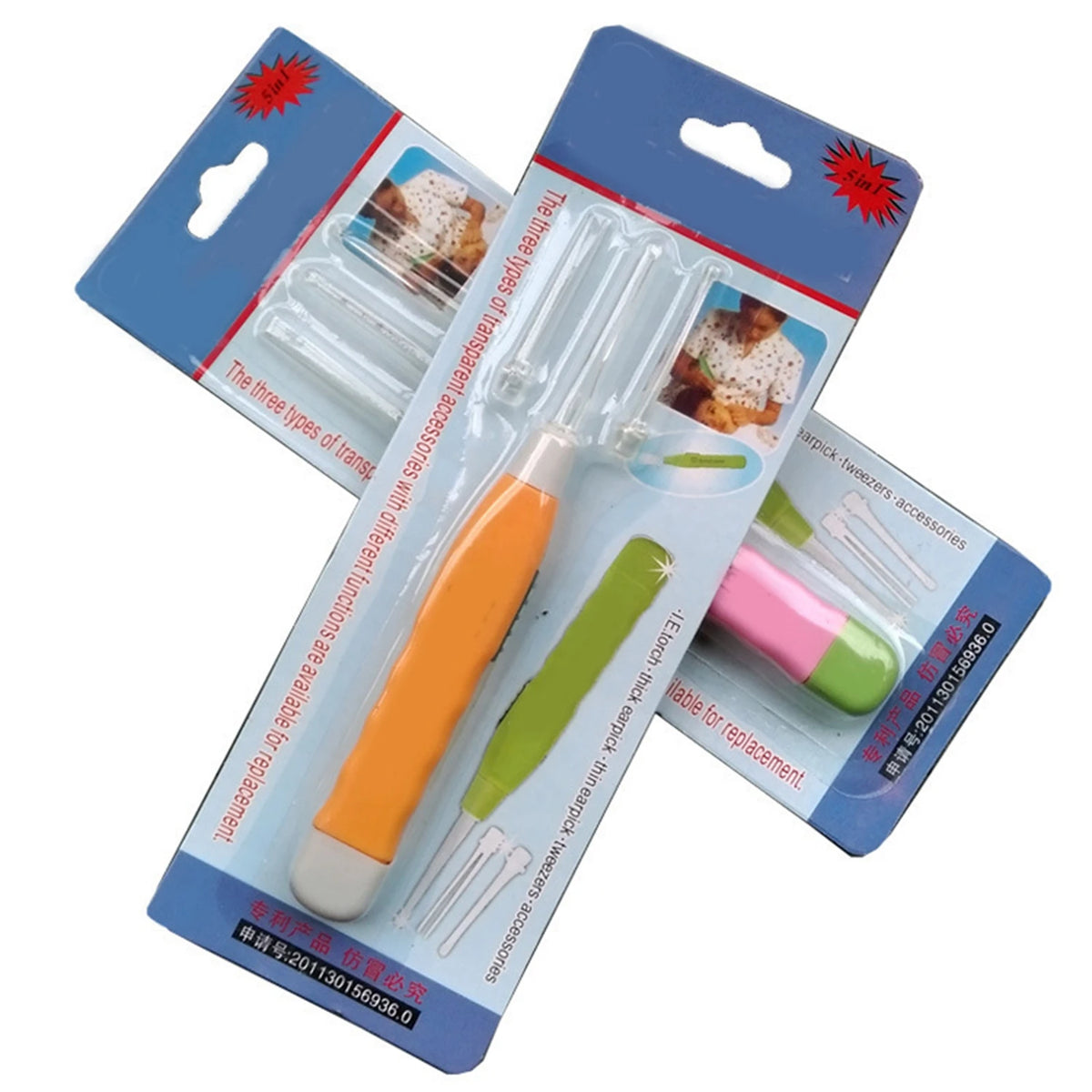 LED Tonsil Stone Remover & Earwax Cleaning Tool – 3-Tip Ear Pick with Light for Ear Care