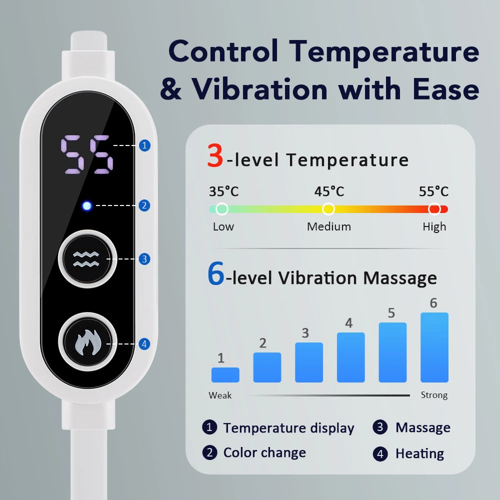 3-Level Electric Steam Eye Mask — Hot Compress, 3D Massage, Smart Temperature & Timing, Sleep Shading & Eye Relief