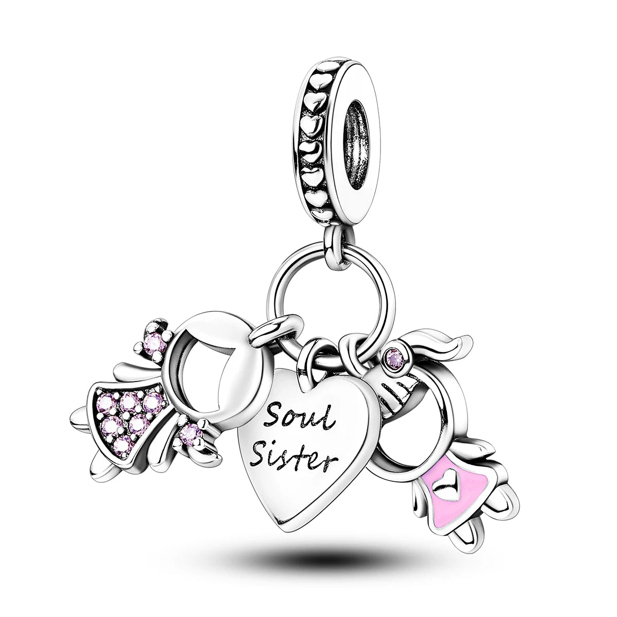 MULA Silver Plated Dangle Charms for Snake Chain Bracelet - DIY Women’s Jewelry Making Gift
