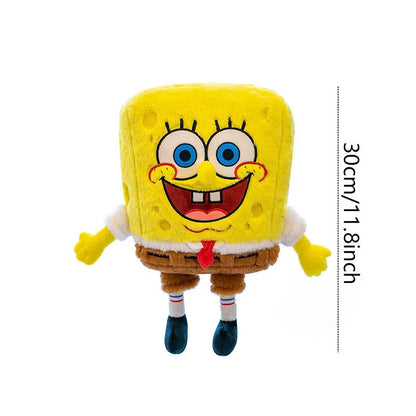 Anime Spongebob SquarePants Plush Toys – Patrick, Squidward, Mr. Krabs & Gary Stuffed Cartoon Toys, Birthday Gift for Kids