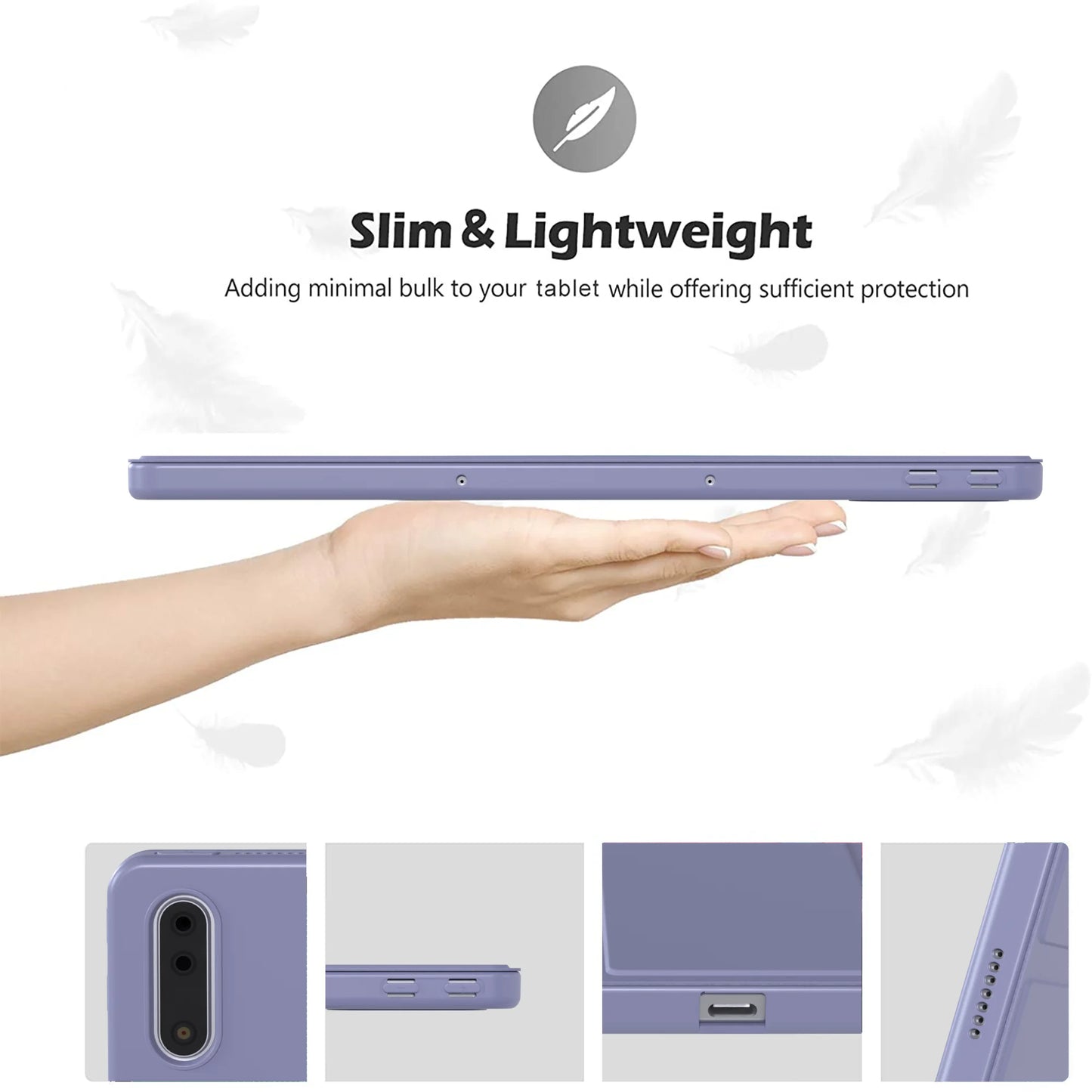 Tablet Case for Lenovo Tab M10 Plus 3rd Gen 10.6" – Smart Stand Cover for Xiaoxin Pad, Tab P11 Plus, and M11 11"