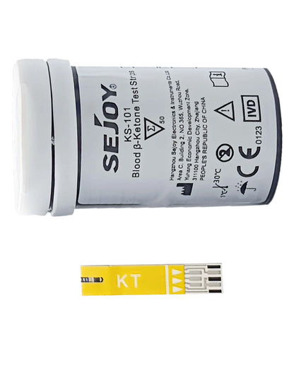 CDS-101 Multifunction Test Strips - Blood Glucose, Ketone and Uric Acid Testing Strips, 50 per Bottle (Meter Not Included)
