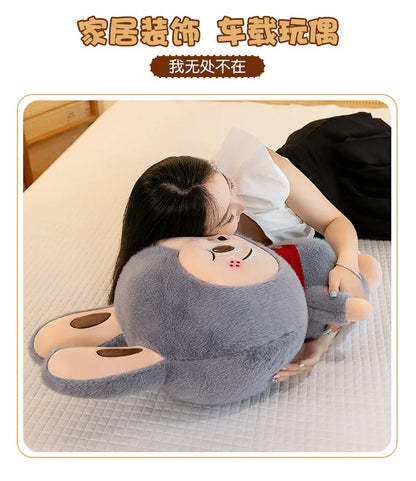 Rabbit Labubu Plush Toy — Cute Cartoon Soft Doll Pillow for Kids Gifts