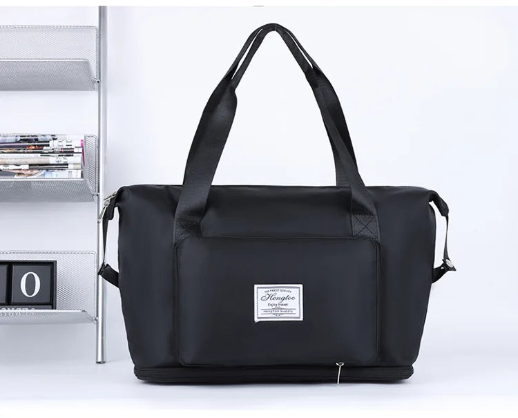 Large Capacity Travel Bag — Expandable, Waterproof, Foldable Luggage Organizer