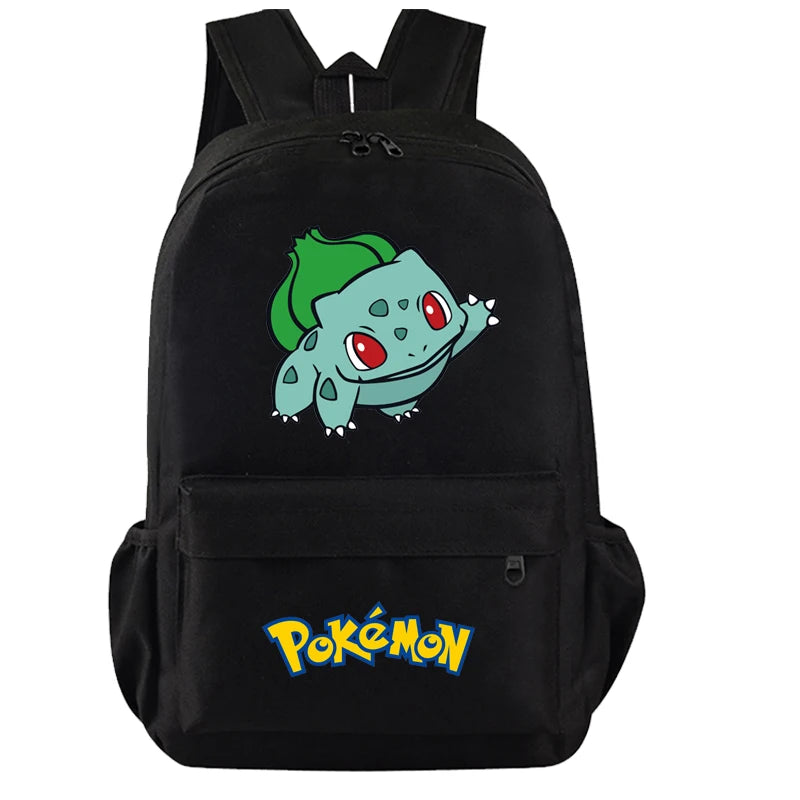 Pokemon Kids Backpack — Pikachu, Charizard, Bulbasaur, Snorlax & Eevee Schoolbag Cartoon Gift