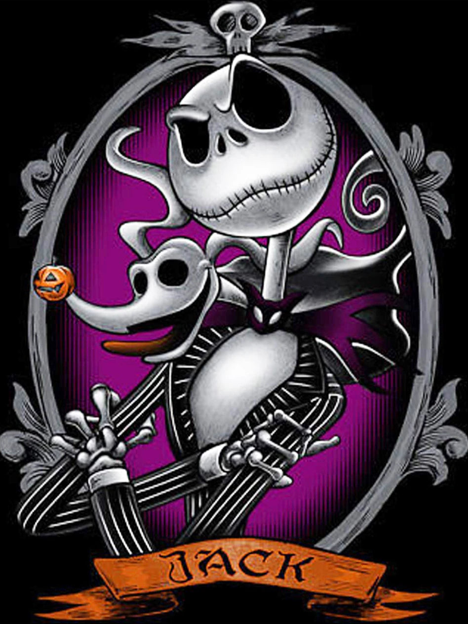 Disney The Nightmare Before Christmas Diamond Painting Mosaic – Sally & Jack Skellington Home Decor