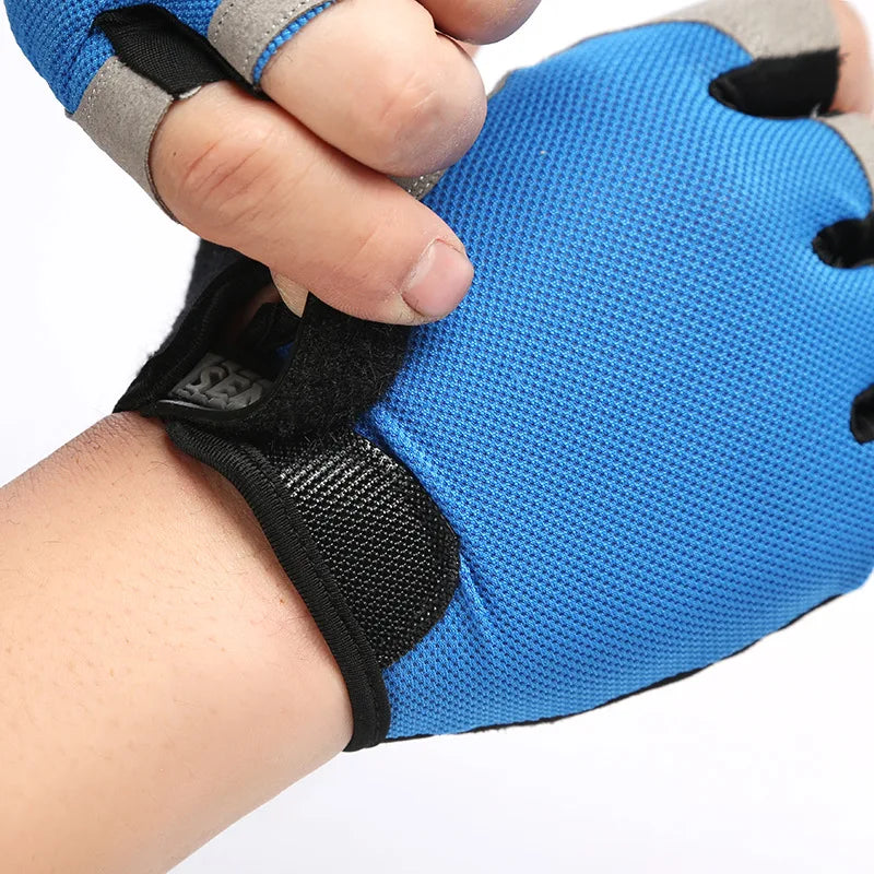 Gym Gloves – Fitness Training Fingerless Gloves for Men and Women – Anti-Slip, Breathable Bodybuilding and Cycling Sports Gloves