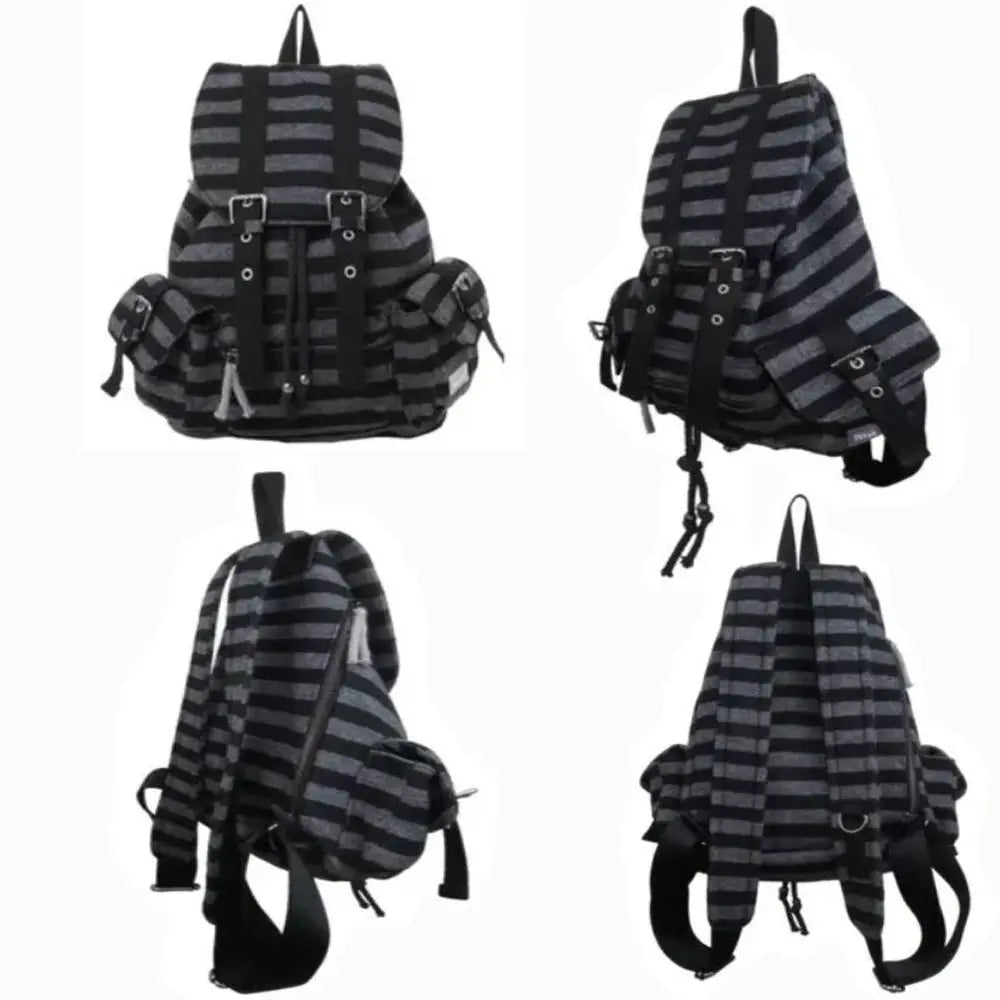 High-Quality Korean Unisex Backpack – Drawstring Design Soft Tote Bookbag with Large Capacity