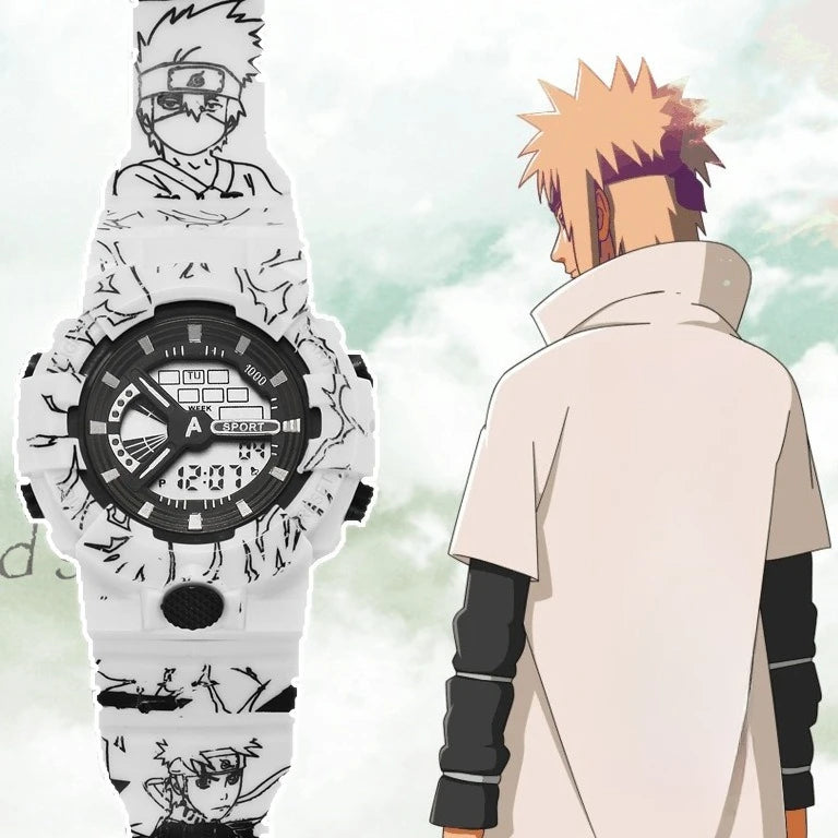 Naruto Uzumaki Digital Watch - Cute Anime Cartoon Electronic Wristwatch for Fans and Everyday Wear