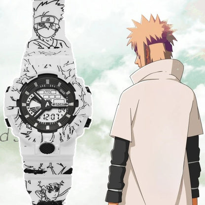 Naruto Uzumaki Digital Watch - Cute Anime Cartoon Electronic Wristwatch for Fans and Everyday Wear