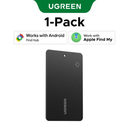 UGREEN Smart Bluetooth Tracker Card - Apple Find My & Android Find Hub Compatible