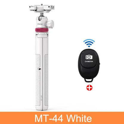 ULANZI MT-44 Tripod – Smartphone Vlog Tripod with Cold Shoe & Phone Mount Holder for Mobile & SLR Cameras
