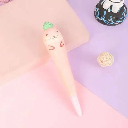 Lytwtw’s Cute Kawaii Soft Gel Pen – Creative Cartoon Stress Relief Pen for School and Office Supplies