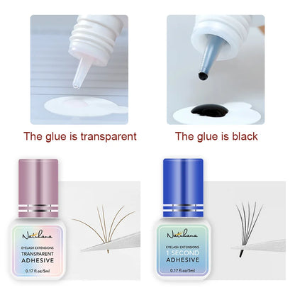 Professional Fast Dry Eyelash Extension Glue 5ml – Strong Hold 0.3s–3s Lash Adhesive for False Eyelashes & Salon Use