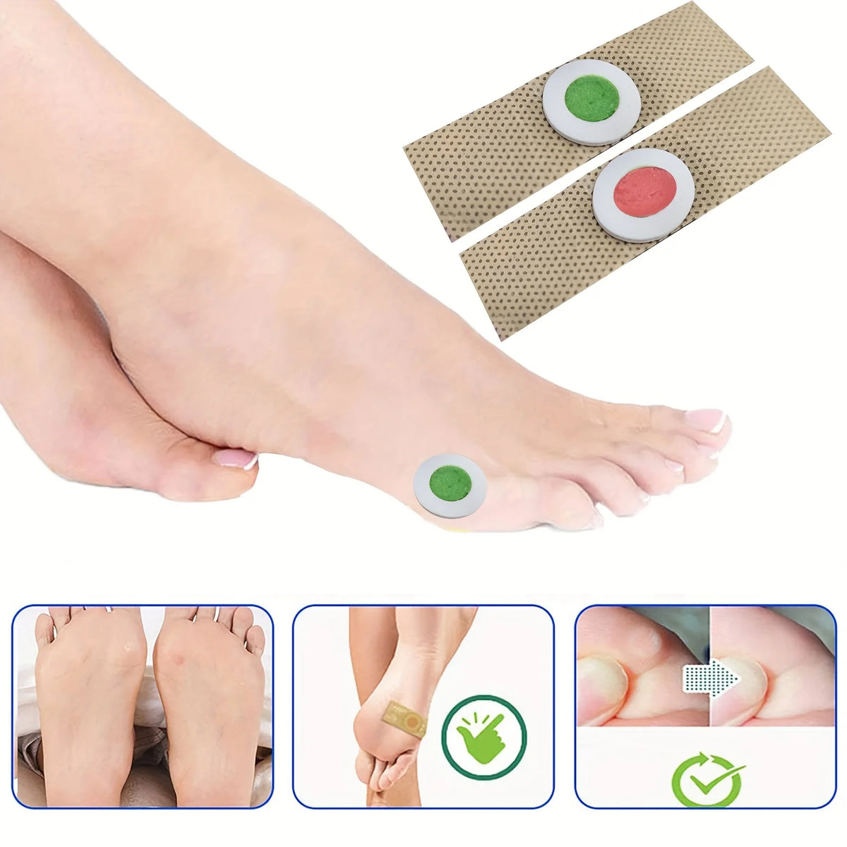 12-Piece Foot Corn and Callus Removal Pads - Clavus Corn Plasters for Foot Care and Protection