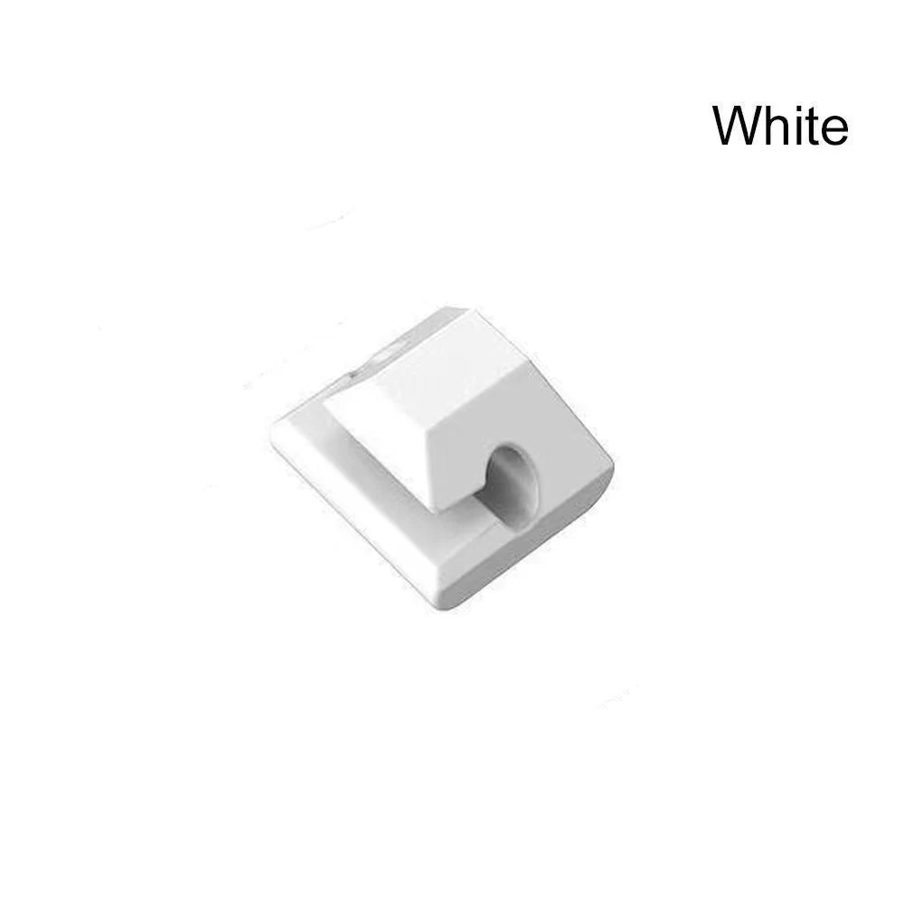 Silicone Cable Holder Organizer - Flexible Cord Management Clips for USB Wires, Earphones, Mouse & Keyboard Cables
