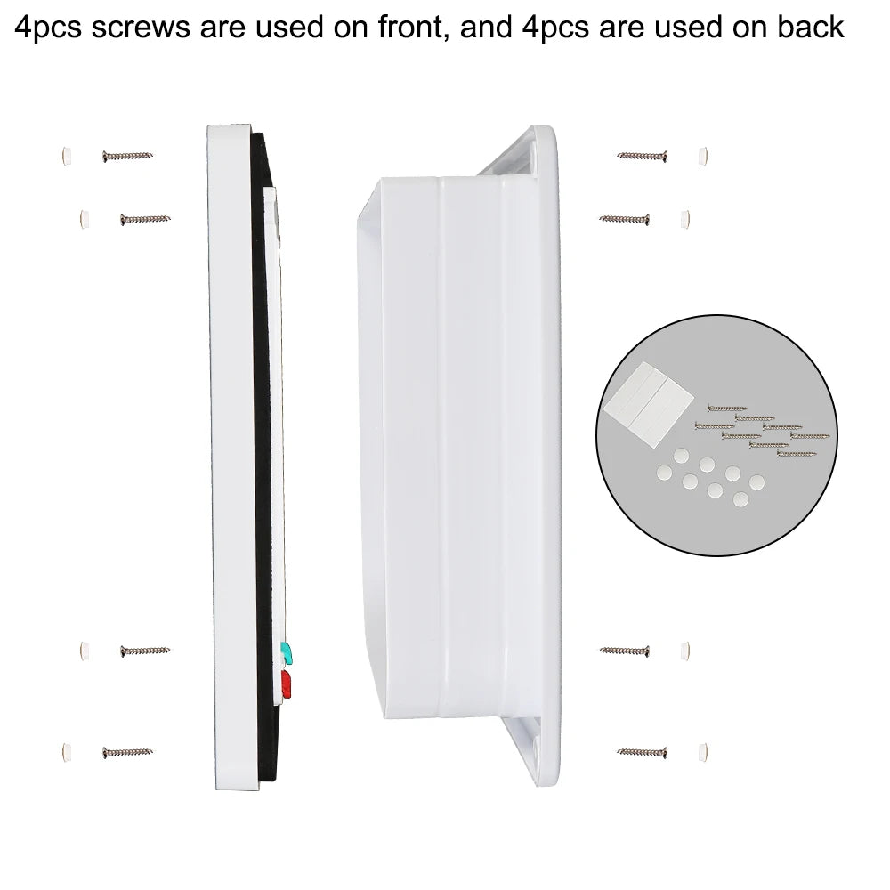 4 Way Lock Security Flap Door: ABS Plastic Small Pet Supplies Gate for Cat Puppy Safety - Dog Cat Kitten Flap Door