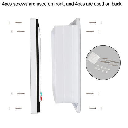 4 Way Lock Security Flap Door: ABS Plastic Small Pet Supplies Gate for Cat Puppy Safety - Dog Cat Kitten Flap Door
