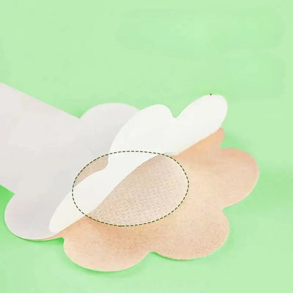 10-Piece Invisible Breast Lift Tape - Adhesive Nipple Covers and Bra-Free Breast Support Stickers
