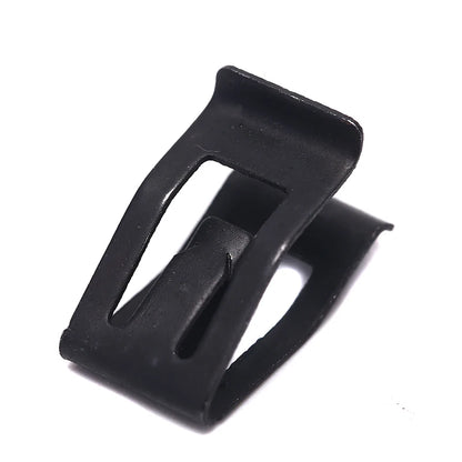 10Pcs Universal Car Front Console Trim Clips - Black Metal Rivet Fasteners for Dashboard Auto Retainer