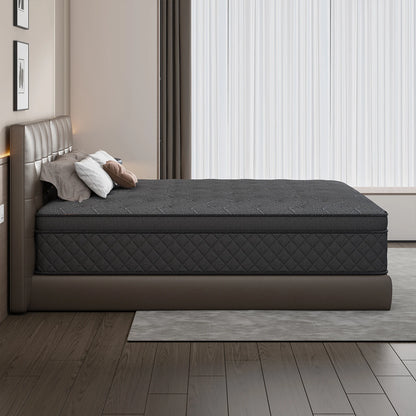 LayRoad 12-14 Inch Memory Foam Mattress - Medium-Firm Bed-in-a-Box Mattress in Twin, Full, Queen & King Sizes