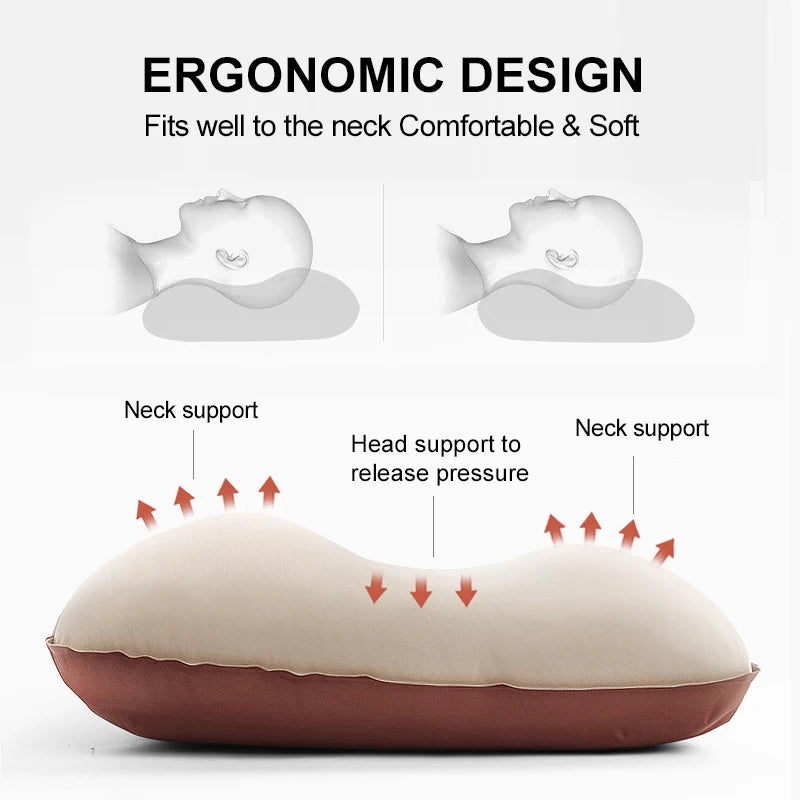 Westtune Self Inflating Camping Pillow - 3D Ultralight Portable Travel Sleeping Neck Pillow for Outdoor Adventures