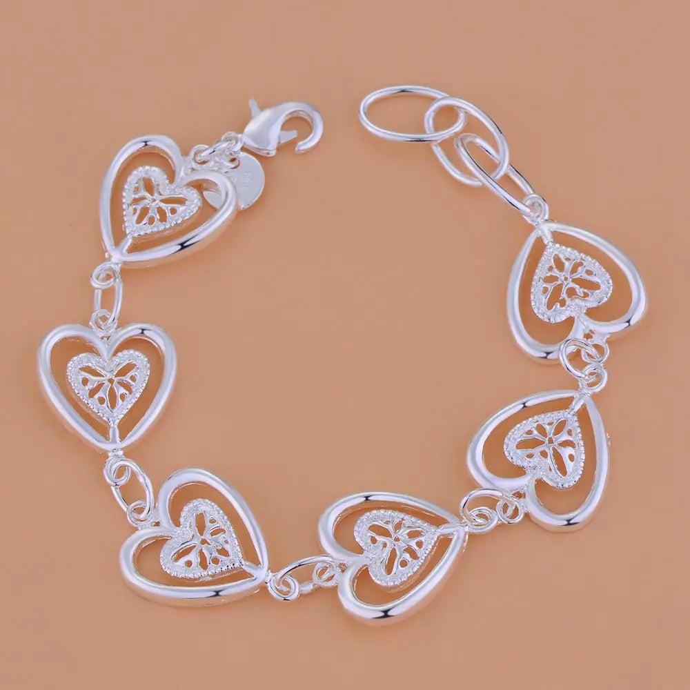 925 Sterling Silver Bead Bracelet – High-Quality Romantic Chain for Women, Fashion Jewelry Gift for Engagement, Party & Wedding