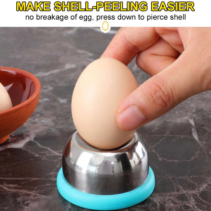 Stainless Steel Egg Piercer & Hole Puncher — Durable Kitchen Tool for Raw Eggs, Poaching & Baking