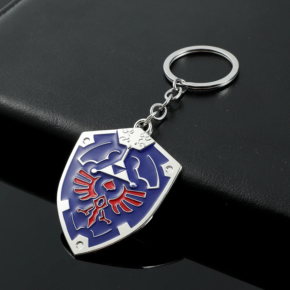 Legend of Zelda Triforce Keychain - Vintage Triangle Pendant Key Ring for Men & Women, Cosplay Gift