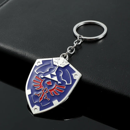 Legend of Zelda Triforce Keychain - Vintage Triangle Pendant Key Ring for Men & Women, Cosplay Gift