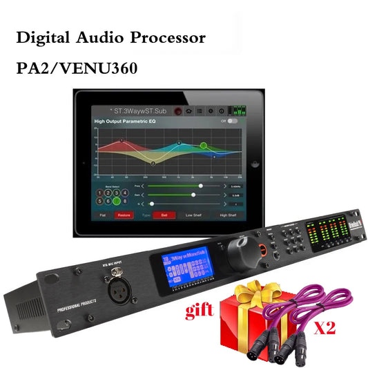 PA2/VENU360 Stage Audio Processor – 2 Input, 6 Output, Professional Pro Audio Driver for Rack & Speakers