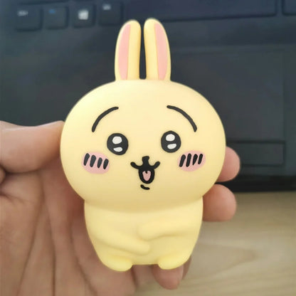 Anime Chikawa Kawaii Desktop Night Light – Hachiware & Usagi Cartoon Vinyl Doll Luminous Toy for Girls’ Gifts