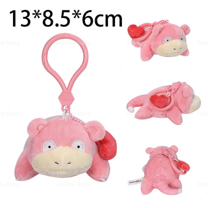 Original Pokémon Plush Keychain – Pikachu, Eevee, Charmander, Squirtle, Mew, Snorlax, Jigglypuff Cute Cartoon Doll Toy Gift for Kids