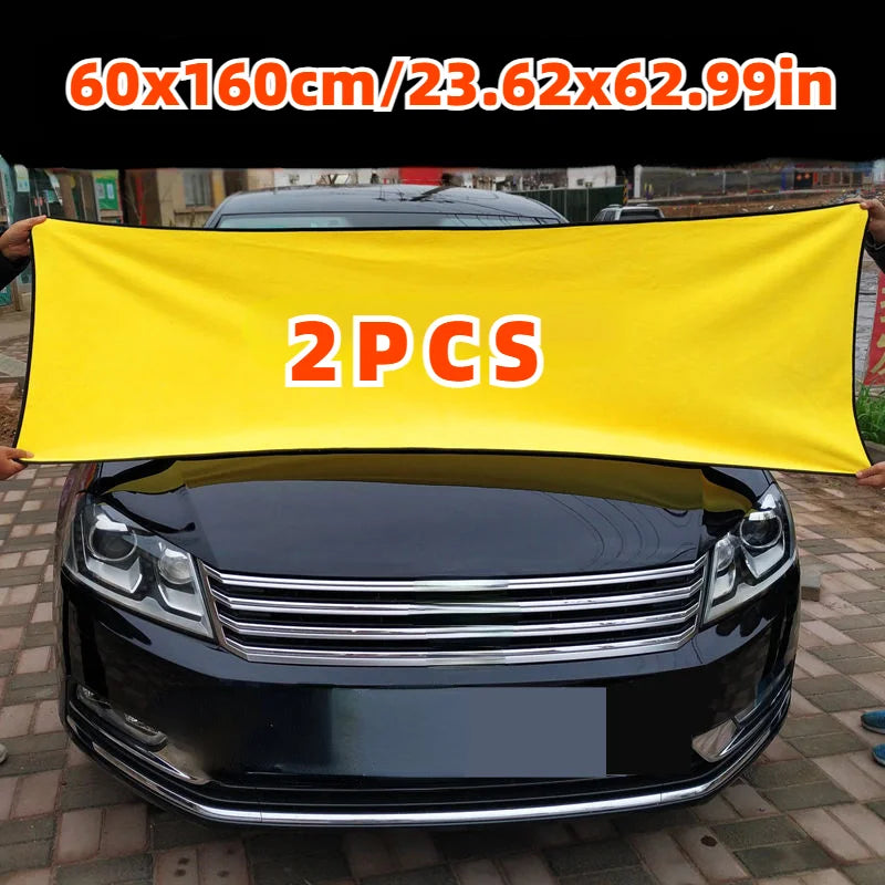 60×160CM Microfiber Car Wash Towel – Drying & Detailing Cloth for Car Care and Cleaning Supplies