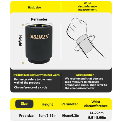AOLIKES Wrist Ice Pack Wrap – Reusable Cold & Hot Gel Brace for Pain Relief and Injuries