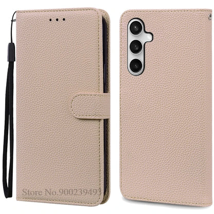 Samsung Galaxy A17 5G Case - Leather Flip Wallet Cover for A175F/A176B 4G & 5G