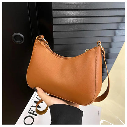 Fashion Solid-Color Handbag – Small Square Stylish Single-Shoulder Bag